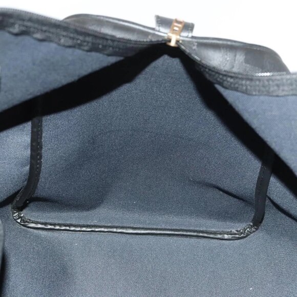 Christian Dior Trotter Canvas Boston Bag Black Gold Auth SW984 - Picture 12 of 16